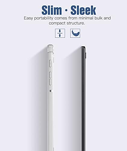 TiMOVO Egyértelműen a Samsung Galaxy Tab A7 Lite 8.7 2021 (SM-T220/T225/T227), Ütésálló Ejtési Védelem Vékony, Könnyű, Átlátszó TPU hátlap