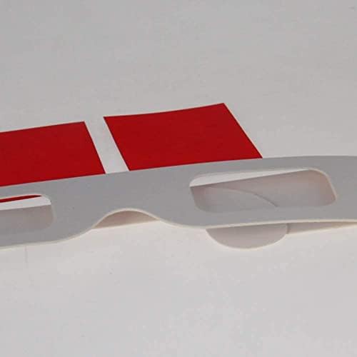 Heyiarbeit 5db piros-Piros 3D-s Szemüveg Carboard Keret Fehér Gyanta Objektív 3D-s Film, Játék-Extra Frissítés Stílus