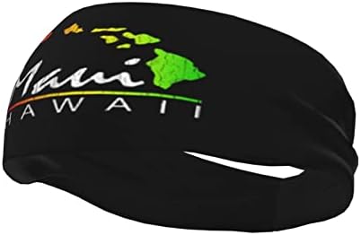 Maui, Hawaii-Szigetek Fejdísz Unisex Sport Sweatbands Szakaszon Hairbands Csúszásmentes Fejpánt a Jóga, Futás, Kerékpározás