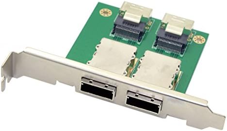 Cablecc Dual Port Mini SAS SFF-8088-as processzort, hogy SAS 36Pin SFF-8087 PCBA Női Adapter PCI Konzol