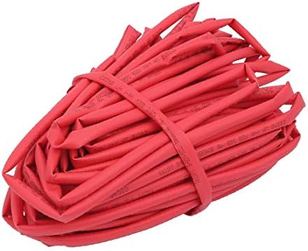 X-mosás ragályos 15M 4mm Belső Átm Poliolefin Égésgátló Cső Piros Vezeték Javítása(Tubo ignífugo de poliolefina con diámetro
