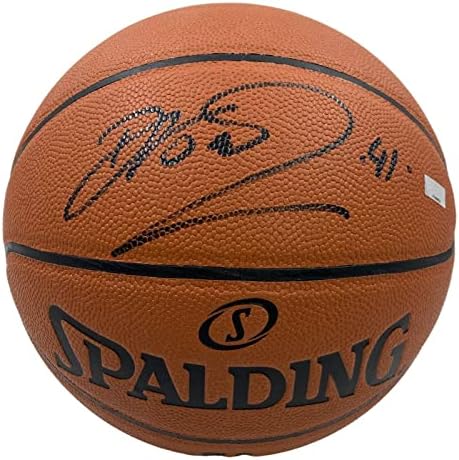 Dirk Nowitzki Dallas Mavericks Aláírt Spalding NBA Kosárlabda Panini - Dedikált Kosárlabda