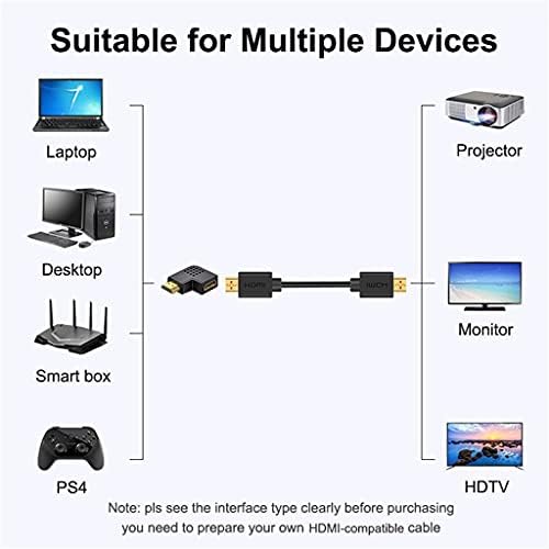 PBKINKM -Kompatibilis Adapter Splitter Férfi-Nő 90 270 Fokos Átalakító adapter HDTV Laptop Monitor ( Szín : D , Méret : Jobbra )