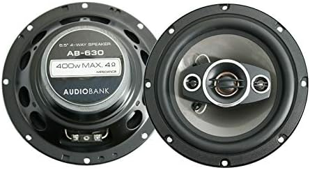 Audiobank 2X AB-630 400 Watt Teljesítmény Kezelése 6.5-Hüvelyk 4-Way Autó Sztereó Audio Koaxiális Hangszóró Frekvencia Válasz: 65-20000