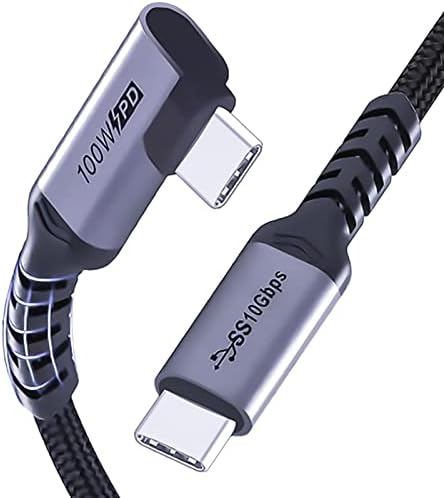 SUMPK USB-C-USB C Töltő Kábel 3.1 Gen 2 [3.3 ft 2 Csomag], 100W USB-C Kábel 3.1 PD Gyors Töltő Kábel E-Mark Chip a superspeed