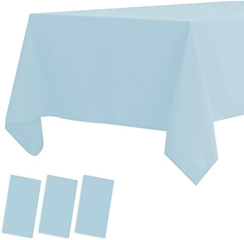 3 darabos Műanyag Asztalterítő Eldobható Műanyag Táblázat tartalmazza az abrosz BBQ Piknik Születésnap Esküvő Felek Vízálló