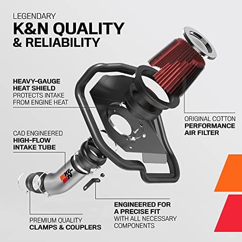 A K&N Hideg Levegő beáramlását Készlet: Növeli a Gyorsulás & Motor Morgás, Garantált, hogy Növelje Lóerős, akár 4HP: Kompatibilis 2.4