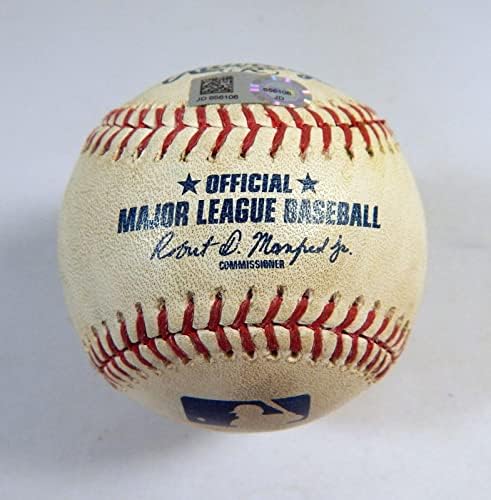 2019 Chicago Cubs Gödör Kalózok Játék Használt Baseball Wilson Contreras indiai központi jegybank Dupla 3 - a Játékban Használt Labdák