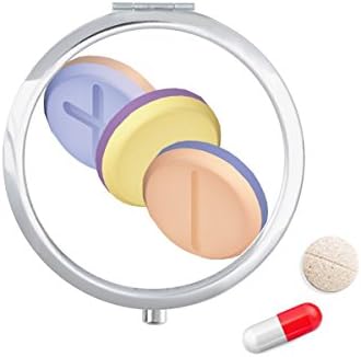 Egészségügyi Termékek Tabletta Minta Illusztráció Tabletta Esetben Zsebében Gyógyszer Tároló Doboz, Tartály Adagoló
