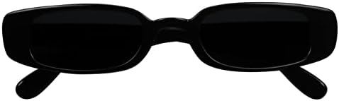 ShadyVEU Vékony Klasszikus Téglalap alakú Napszemüveg UV Védelem 90-es Évjárat Kis Széles Retro Keret Divat Árnyalatok