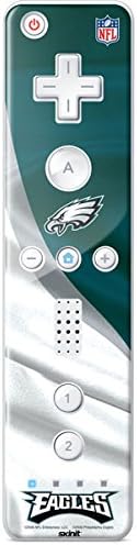 Skinit Matrica Szerencsejáték Bőr Kompatibilis a Wii Remote Controller - Hivatalosan Engedélyezett NFL Philadelphia Eagles Design