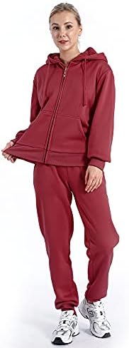 Tréningruha a Nők számára Meghatározott Sweatsuits 2 Darab Melegítőben
