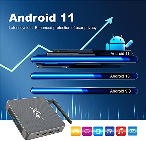RK3566 X96 X6 TV Box Android 11.0 TV Box 4 GB, 32 gb-os 2.4&5 ghz-es Dual WiFi BT4.2 1000M 4K H. 265 Média Lejátszó i8 Billentyűzet