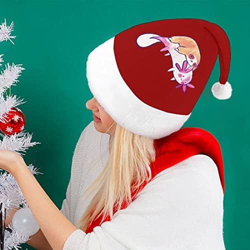 Axolotl Szerelem Lajhár Karácsonyi Kalap Puha Plüss Mikulás Sapka Vicces Beanie a Karácsony, Új Év, Ünnepi Party