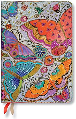 Paperblanks Dayplanners 2019 Flutterbyes Midi-Napon-at-a-Time DE4906-7