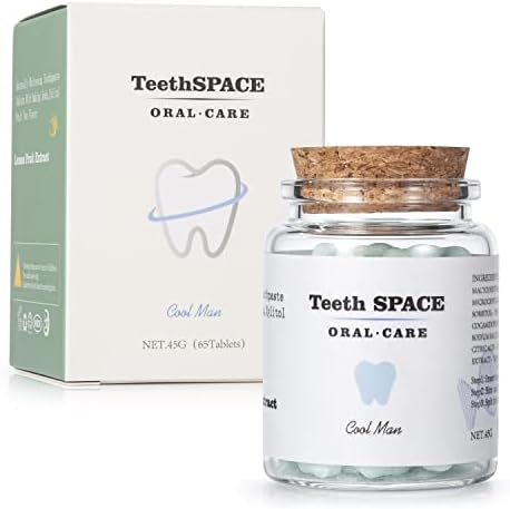 TeethSPACE Környezetbarát Utazási Méret Fogkrém Tabletta,Fogfehérítés&Friss Levegőt,a Természetes Gyümölcsök Íze,Fluorid Ingyenes,TSA Megfelelő,Műanyag-Ingyenes