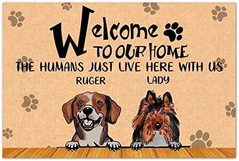 Üdvözöljük A Haza, Az Emberek Csak Itt Él Velünk Bejegyzés Mat Személyre szabott Kutyák Nevét Kutya Mancsa Lábnyom Nagy forgalmú
