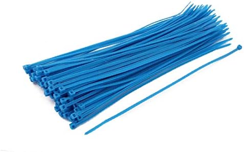 X-mosás ragályos 3mm x 200mm önzáró Nylon Kábel Köti Nehéz Ipari Vezeték karperecet Kék 100-as(Fascette fermacavi a nylon