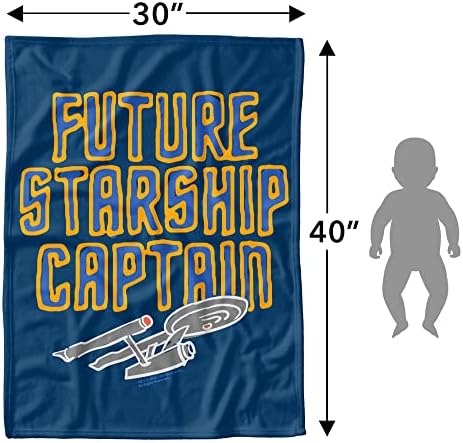 A Star Trek Puha Polár babatakaró a Csecsemő, Kisgyermek, Minden Évszakban Hangulatos Gyerekágy Dobja 30x40 a Jövő Űrhajó Kapitány