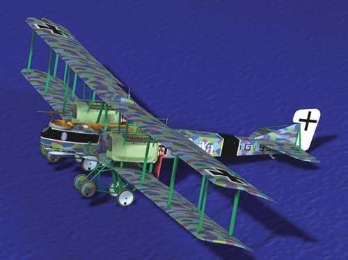 Roden Gotha G. V. Este Raider Német Nehéz Bombázó Repülőgép Modell Készlet