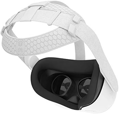 AMVR Fej Heveder az Oculus Quest 2, Puha TPU Elit Szíj Cseréje Könnyű VR Tartozékok Kompatibilis Meta Quest 2 Fülhallgató,