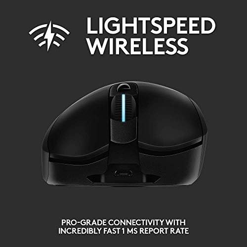 Logitech G703 Lightspeed Vezeték nélküli Gaming Mouse W/Hős 25K-Érzékelő, PowerPlay Kompatibilis, Lightsync RGB, Könnyű 95 G+10G