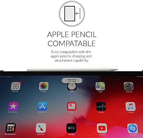 Snugg iPad Pro 11 (2018-1st Gen) bőrtok, Flip Állni Fedő - Legfeketébb Fekete