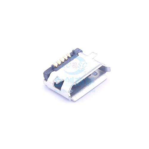 20 Db MIKRO/5PB Típus kétlábú Fórumon Oldalán Oszlop LCP Fekete Ragasztó rövidebbet SMT USB Csatlakozó SMD Micro-B 920-D52A2021S10107