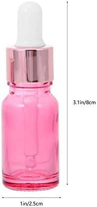 ALREMO XINGHUANG - Üveg Cseppentő Üveg 5 ml/ 10 ml illóolaj Üveg Hordozható Utazási Tinktúra Mintavevő Palackok Mini Piperekészlet