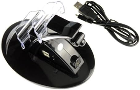 A1store LED-es Dokk-USB Töltő Állvány PS3 Slim Kettős Sokk Vezeték nélküli Játékvezérlő