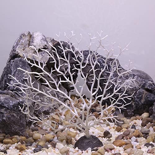 VOCOSTE Korallzátony Dekoráció, Mini Ál Korall Dekoráció, Akvárium Dekoráció, Fehér,6.1x5-ös.91