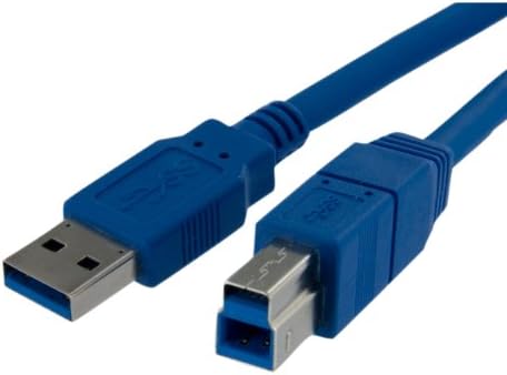 StarTech.com 1 ft / 30cm a superspeed USB 3.0 Kábel-A-B - USB-3 (m) USB 3 B (m) (USB3SAB1),Kék