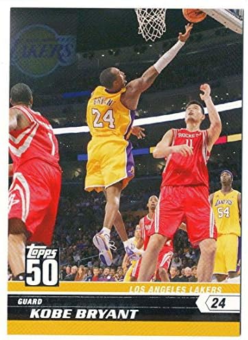 Kobe Bryant 2007 2008 Topps Kosárlabda 50 éves Sorozat Menta Kártya 22 Mutatja meg a Los Angeles Lakers Sztárja A Jersey Arany