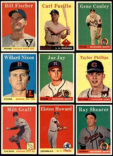 1958 Topps Baseball Közelében Teljes Készlet (Baseball Szett) EX/MT