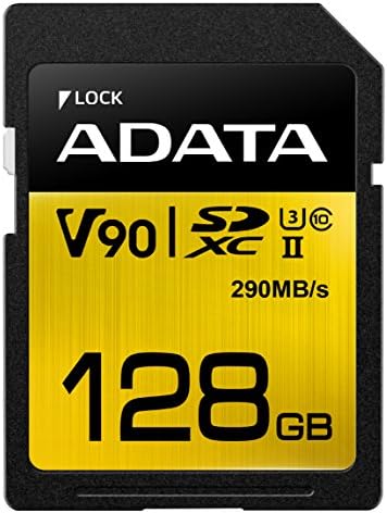 ADATA Premier EGY 128 GB SDXC UHS-II U3 Class10 V90 3D-s NAND 4K 8K Ultra HD 290MB/s SD Kártya (ASDX128GUII3CL10-C)