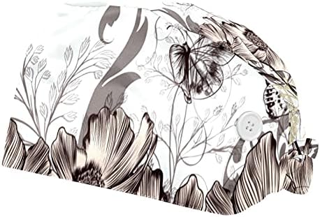 2DB Trópusi Virág Virág Lila Dolgozó Kap a Gombot, Lélegző Csipke Hajpánt Munka Hajam Takarja