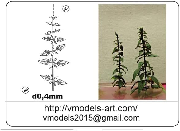 Vmodels 35077-1/35 Urtica dioica 2, Növényi Elemek Létrehozása Miniatúrák