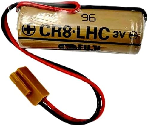 (1 Csomag) CR8-LHC 3V 2600mAh Lítium Akkumulátor Csere Fuji FDK CR8-LHC PLC Vezérlő Tartalék Akkumulátort a Barna Csatlakozó
