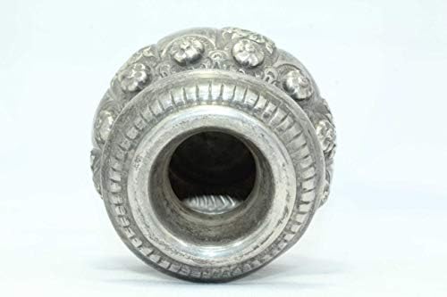 Rajasthan Drágaköveket Antik 925 Sterling Ezüst Urnában Füvet Kézzel Vésett Haza Dekoratív 367 Gramm