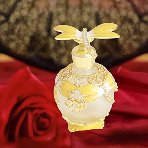 Szitakötő Vintage 25ml Üres Újratölthető Egyiptomi Stílus Parfümös Üveg Kristály Üveg Parfüm