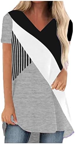 Női Egyszínű Plus Size Póló Rövid Ujjú Sleeve Laza Nyári Pólók Alapvető Maximum Tunika Strand Blúz