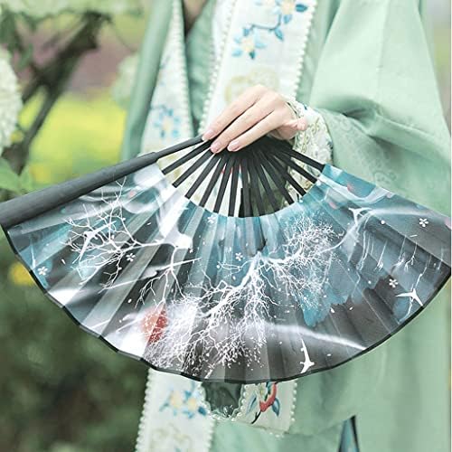 RAZZUM Dekoratív Összecsukható Rajongók Kézi Összecsukható Rajongók Összecsukható Kézi Rajongók a Nők Kínai Japán Vintage Bambusz