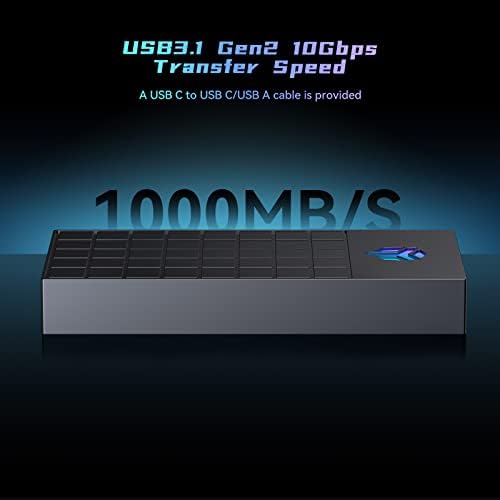 M. 2 Játék RGB NVME Burkolat, Yottamaster USB 3.1 Gen 2 10 gbps SSD Burkolat, Külső Merevlemez Burkolat UASP Támogatás Berendezés,