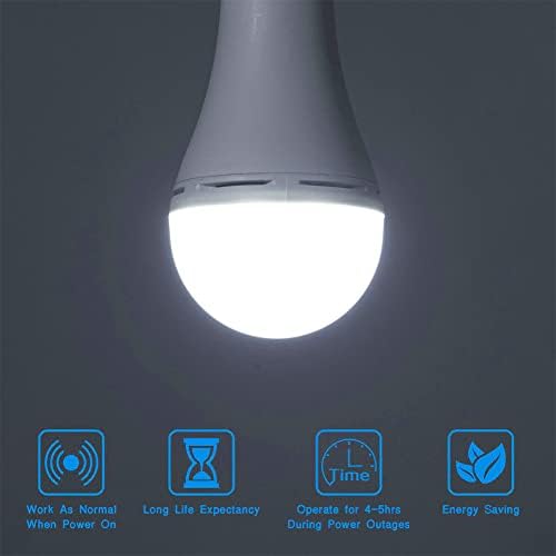 YMUTG E27 Sürgősségi Izzók Újratölthető LED Fény a Tartalék Akkumulátor LED Izzó (7W)