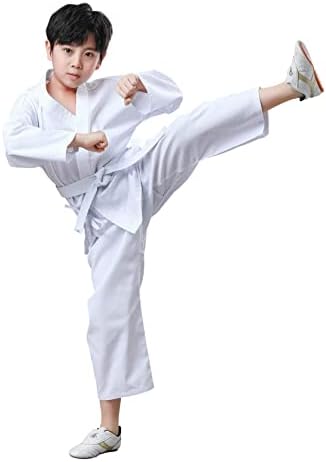 CSAK SÓVÁRGOK, Karate Gi Gyerekeknek & Felnőttek Könnyű Diákok Karate Egységes Készletek Öv Harcművészeti trainning