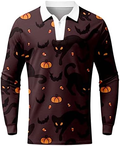 QIYIN Férfi 3D Nyomtatott Halloween Kapucnis Pulcsit Slim Fit Sleeve Tshirt 3D Koponya Ruha, Ingek, Hawaii Tengerparton Kényelmes