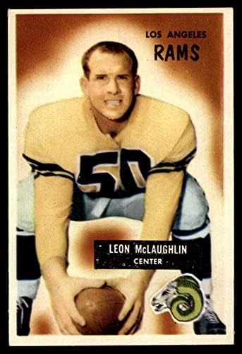 1955 Bowman 88 Leon McLaughlin Los Angeles Rams (Foci Kártya) EX/MT Ram UCLA