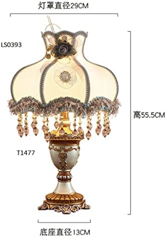 ZJHYXYH Friss Stílus Gyanta asztali Lámpa Nappali, Hálószoba Dekoráció asztali Lámpa
