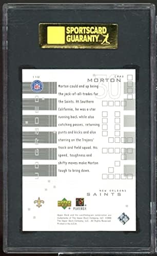 Chad Morton Újonc Kártya 2000 UD Osztályozott 110 CSKP 10