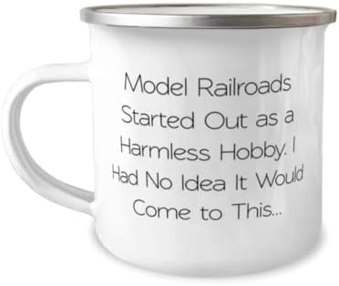 Egyedi Modell Vasút Ajándékok, Modell Vasút Indult, mint egy Ártalmatlan Hobbi. Én, Modell Vasút, 12oz Táborozó Bögre Barátok, Modell,